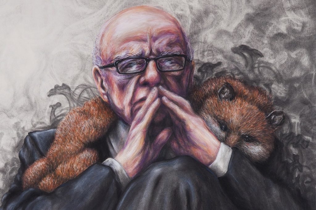'Faux' (2014) drawing artwork by Lauren Edmonds
