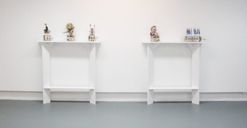 Interactive automaton art objects by Lauren Edmonds