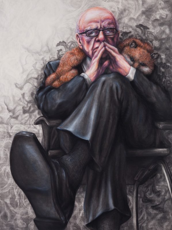 'Faux' (2014) drawing artwork by Lauren Edmonds