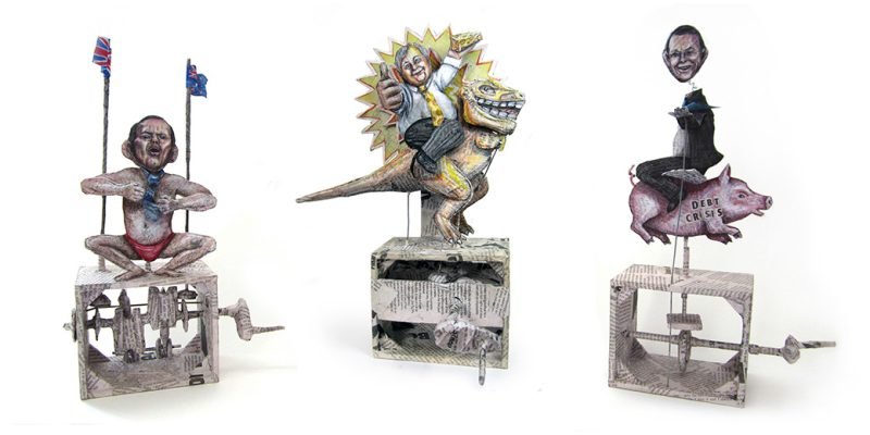 (2014 - 2015) interactive automatons art objects by Lauren Edmonds